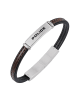 Police Herrenarmband Recall Leder Schwarz/Braun