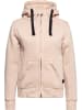 Queen Kerosin Sweatjacke "Sweatjacke mit Kapuze" in Beige