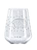Mr. & Mrs. Panda Bordeauxglas Igel Herzen ohne Spruch in Transparent