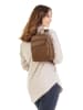 Cluty Rucksack echt Leder in cognac