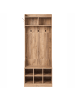 Beliani Schuhschrank GINDAGAI in Braun - (W) 70 x (H) 180 x (L) 35 cm
