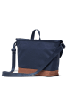 Herschel Cove Messenger - Umhängetasche S 24.5 cm (grid-black) in navy/saddle brown