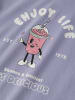 name it Langarmshirt Glitzerprint Nmfolinas in lavender icing