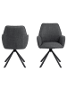 ebuy24 Esszimmerstuhl Glenda Grau 2er Set