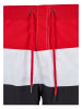 Urban Classics Badeshorts in blk/firered/wht