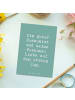 Mr. & Mrs. Panda Postkarte Spruch Posaune Liebe mit Spruch in Meeresbrise