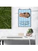 Mr. & Mrs. Panda Poster Einhorn Meerschweinchen mit Spruch in Blau Pastell