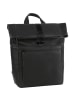 Leonhard Heyden Den Haag Rucksack Leder 40 cm Laptopfach in schwarz