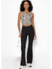 SASSYCLASSY Sport-Top mit Leo-Print in Beige