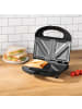 Gourmet Maxx Sandwich Maker mit LED-Kontrollleuchte 750W schwarz Schwarz