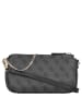 Guess Noelle II DBL - Umhängetasche 24 cm (dark taupe logo) in coal logo