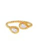 Elli Ring 925 Sterling Silber Tropfen in Gold