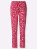 Sieh an! Schlupfhose in rot-weiß-bedruckt