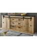Furn.Design Sideboard Used Wood hell, anthrazit 201 cm, Kommode mit Soft-Close