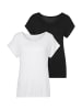 Vivance T-Shirt in weiß, schwarz