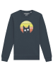 wat? Apparel Sweatshirt Sunset Cat in India Ink Grey