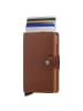 Secrid Saffiano Miniwallet - Geldbörse 6cc 10 cm RFID in caramel