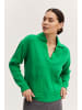 b. young BYOLIA COLLAR JUMPER - KNIT Loose fit in Verdant Green
