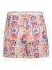 Eight2Nine Gemusterte Stoffshorts Zierschleife Bund in Beige