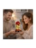 Wisam® Ewige Rose Glaskuppel LED Kristall 21,5 cm Deko