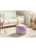 Beliani Pouf ALIPUR in Violett - (W) 40 x (H) 40 x (L) 40 cm