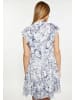 DreiMaster Damen Kleid in Marine Weiss