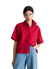 Marc O'Polo DENIM Kurzarm-Bluse relaxed in Vivid Cherry