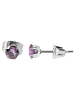Adeliás Damen Ohrringe – Ohrstecker aus Edelstahl mit Zirkonia in silber