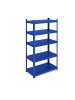 relaxdays 2 x Schwerlastregal in Blau - (B)75 x (H)150 x (T)30 cm