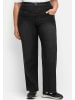 sheego High-waist-Jeans in black denim