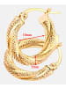 Diamant L'éternel Creolen aus 375 Gelbgold