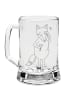 Mr. & Mrs. Panda Gravur Bierkrug Fuchs Lord ohne Spruch in Transparent
