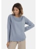 usha WHITE LABEL Damen Bluse in Blau Grau