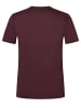 super.natural Merino T-Shirt M PRAY FOR SNOW TEE in weinrot