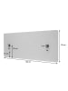 MCW Akustik-Tischtrennwand G75, 60x140cm beige