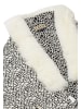 CHANI Damen Poncho in Wollweiss Schwarz