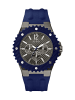 Guess Quarzuhr in Blau/Grau 45 mm