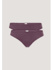 Hessnatur Slip Low Cut 2er-Set in brombeere