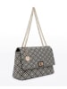 KASSANDRA Schultertasche in BLACK AND WHITE