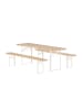 ebuy24 Gartenset Guiness (3-teilig) Natur 60 x 200 cm