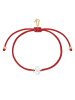 Glanzstücke München Armband Chinese Knot aus Edelstahl mit Perlmutt in weiß