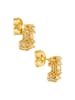Steel_Art Schmuckset Frauen mit Halskette und Ohrringen Set Coco goldfarben in goldfarben