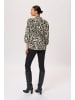 Kaffe Langarm-Bluse KAkatrine Regular fit in Black/Turtledove Print