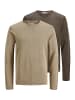 Jack & Jones Pullover Leo in Braun / hellbraun
