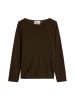 Strickpullover slim in Burnt Coffee