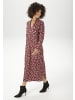 Aniston CASUAL Midikleid in beere-schwar-bordeaux-weiß