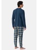 Schiesser Schlafanzug Casual Essentials in Deep blue