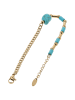 IZIA Women Chain Bracelet in Gold Turquoise