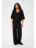 Soaked in Luxury Kurzarm-Bluse SLMaybel Slim fit in Black