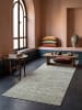 KADIMA DESIGN Teppich Kurzflor mit Jute-Rücken, dicht gewebt und pflegeleicht in Grün